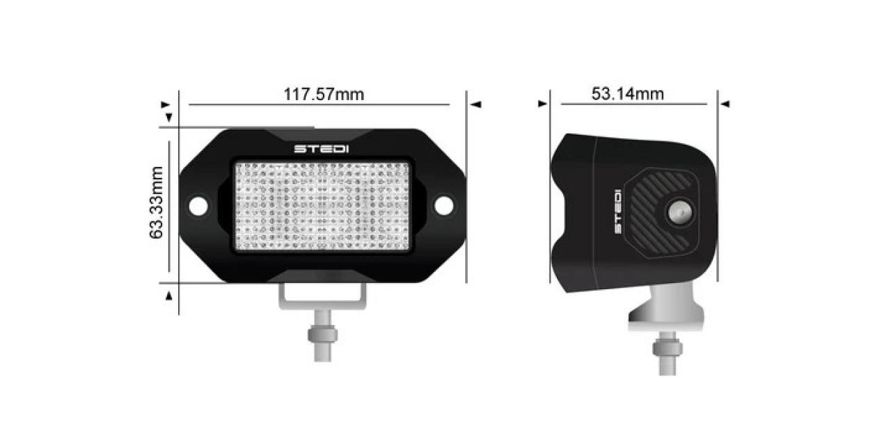 STEDI G2 Black FLUSH Work LED